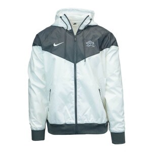 Men's Nike Windbreaker Gray White Colorblock Jacket